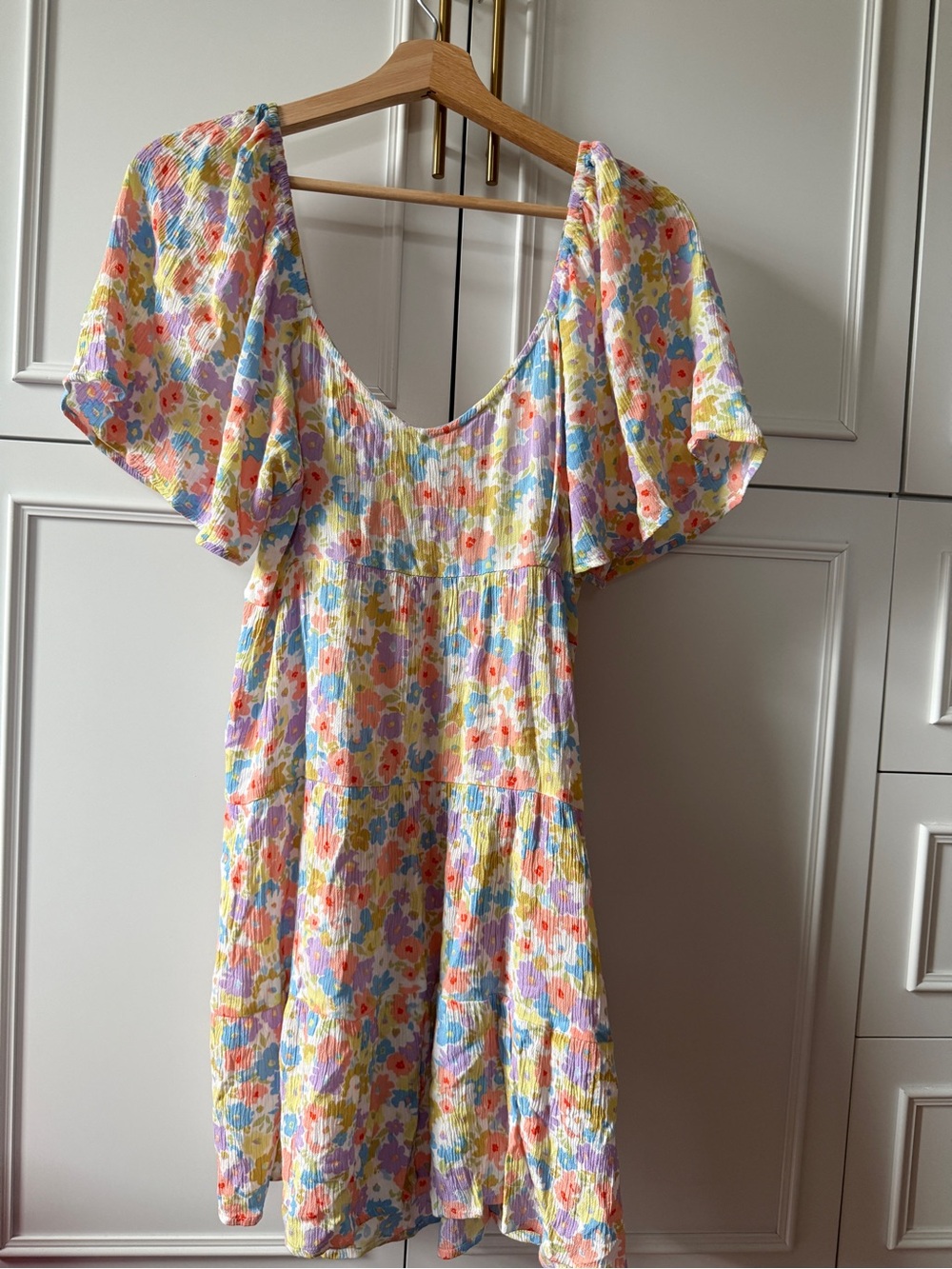 Billabong Pastel Floral Tiered V-Neck Tunic